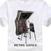 Gildan Retro Gamer Men's T Shirts Gaming Admin Pc Funny T Shirt 3d Print T-Shirt Men Cotton Grandfather Opa Geek Nerd Freak