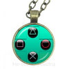 Vintage Video Game Controller Necklace Cool Men Gaming Gamer Jewelry Gift Retro Controller Gamepad Key Picture Sweater chain Gif