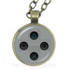 Vintage Video Game Controller Necklace Cool Men Gaming Gamer Jewelry Gift Retro Controller Gamepad Key Picture Sweater chain Gif