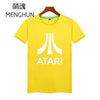 Cool retro gamer t shirts Atari logo printing game fans daily wear comic con t shirts game fans gift summer cotton t shirt ac871