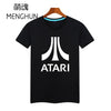 Cool retro gamer t shirts Atari logo printing game fans daily wear comic con t shirts game fans gift summer cotton t shirt ac871