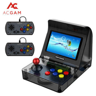 ACGAM A8 Nostalgic Retro Mini Handheld Arcade Game Console 3000 in 1 support GBA/FC/SFC/MD Porting Game Gamer- Black