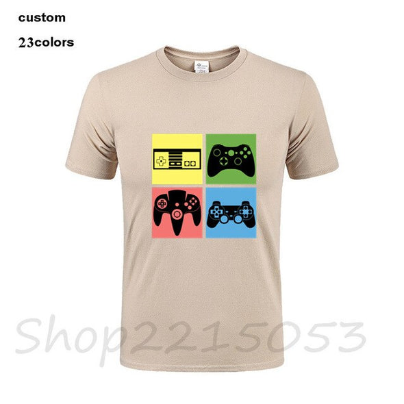 Military video games gamers console gaming retro Controller Men funny 80s 90s tshirts black white t-shirt gift male top t shirts