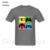 Military video games gamers console gaming retro Controller Men funny 80s 90s tshirts black white t-shirt gift male top t shirts