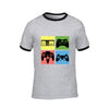 Military video games gamers console gaming retro Controller Men funny 80s 90s tshirts black white t-shirt gift male top t shirts