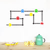 DIY Funny Pacman Vinyl Wall Sticker Gamer Room Decor Retro Arcade Game Transfer Wall Decals Play Room Mural Art Wall Decoration