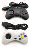 2 pcs Saturn Joypad Wired SS Gamepad Saturn Controller Gaming Gamer JoyStick arcade stick classics style Retro Saturn Controller