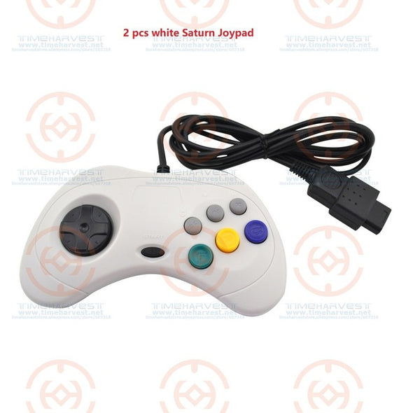 2 pcs Saturn Joypad Wired SS Gamepad Saturn Controller Gaming Gamer JoyStick arcade stick classics style Retro Saturn Controller